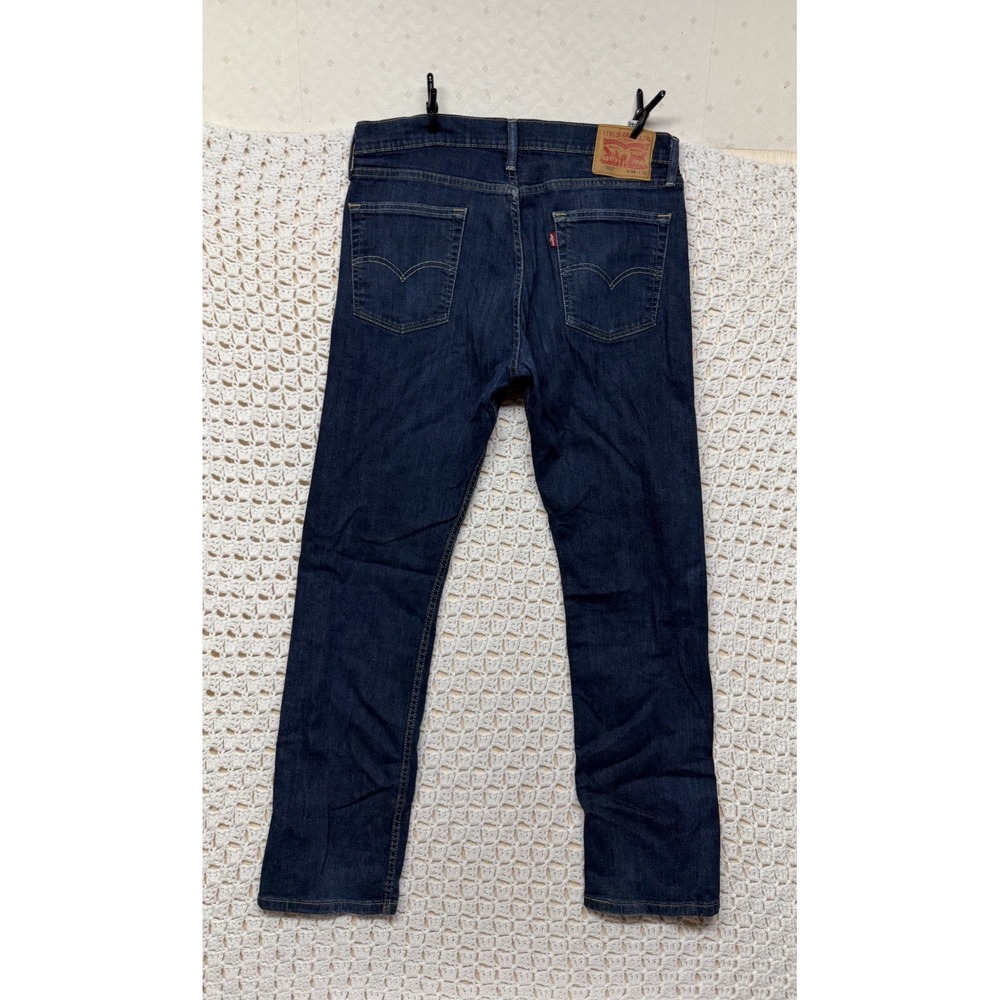 Levis 513 Jeans Mens Size 34x32 Blue Denim Straight Leg Cotton Blend Casual